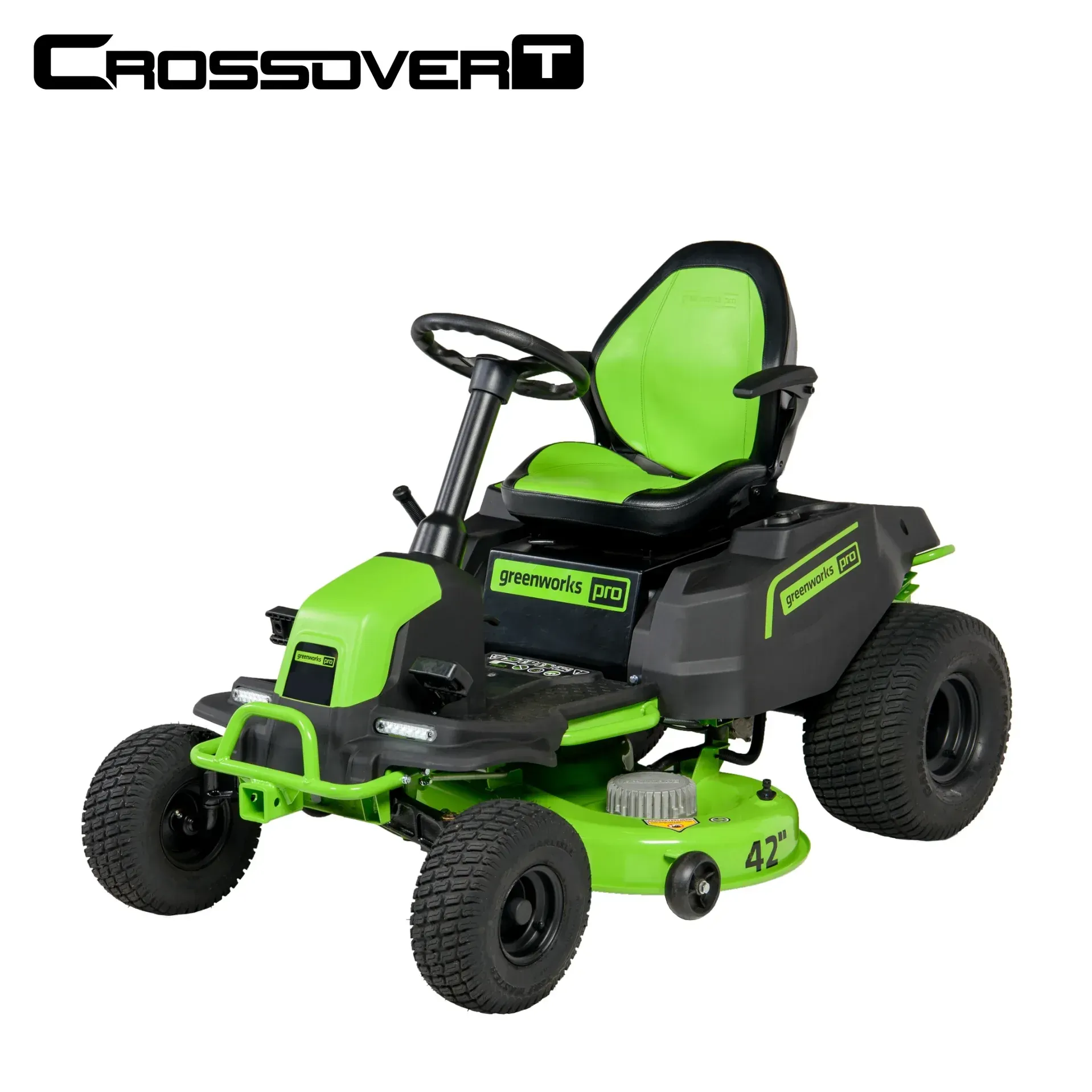 GREENWORKS 82V 42″ CROSSOVERT RESIDENTIAL LAWN VEHICLE