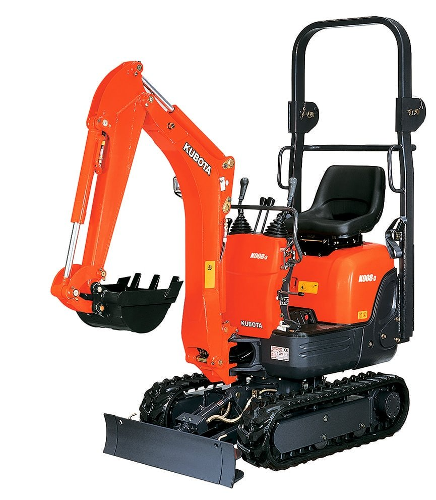 Kubota K008-3 compact excavator