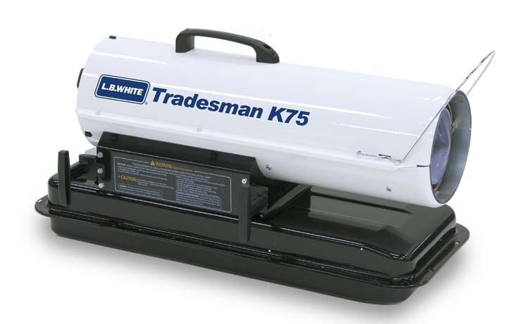L.B. WHITE TRADESMAN® K75 KEROSENE FORCED AIR PORTABLE HEATER